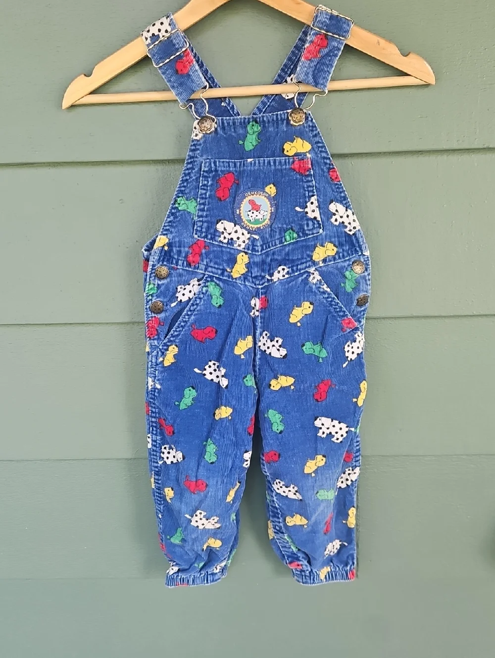 Vintage Oshkosh Corduroy Kenel Club Overralls